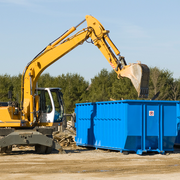 what size residential dumpster rentals are available in Osterburg PA